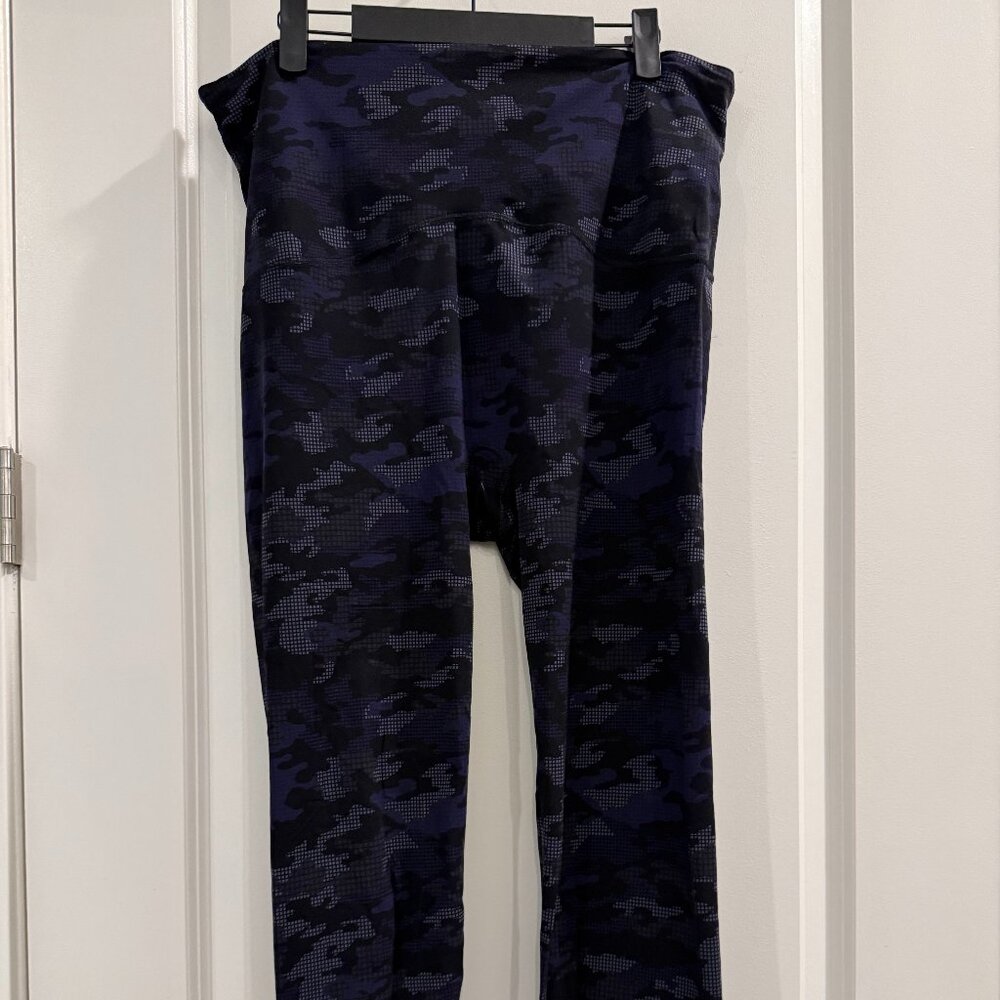 Spanx Blue Camo Leggings